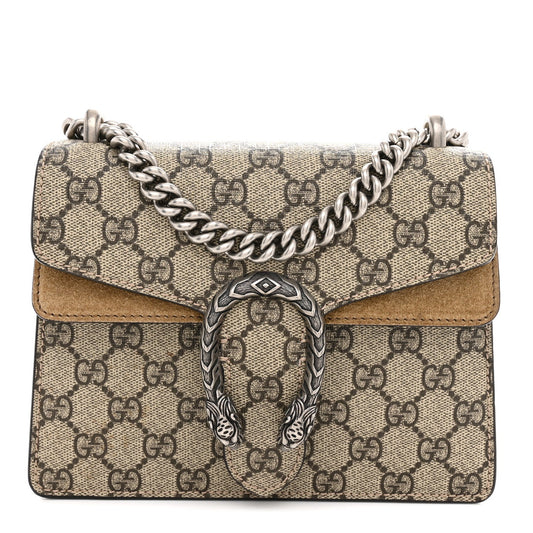 GG Supreme Monogram Mini Dionysus Shoulder Bag Taupe