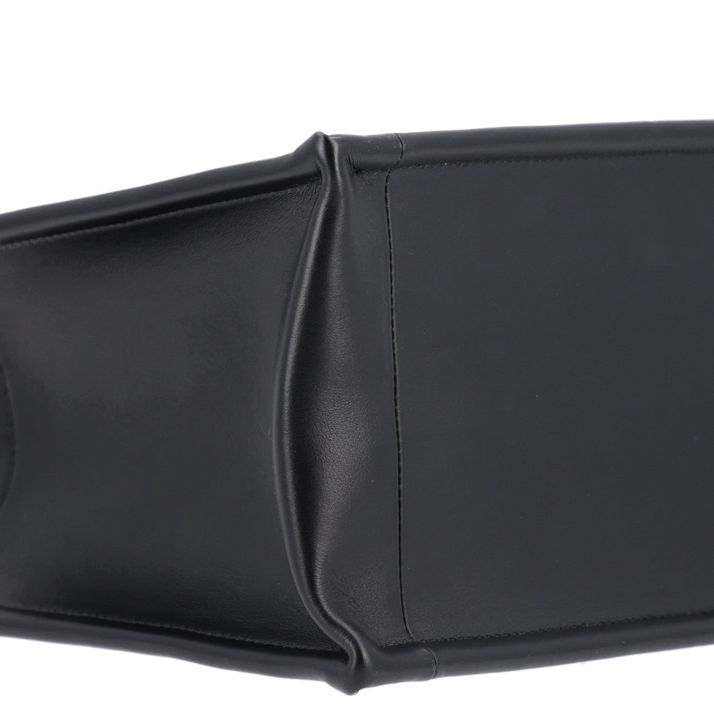 Calfskin Macro Cannage Small Book Tote Black