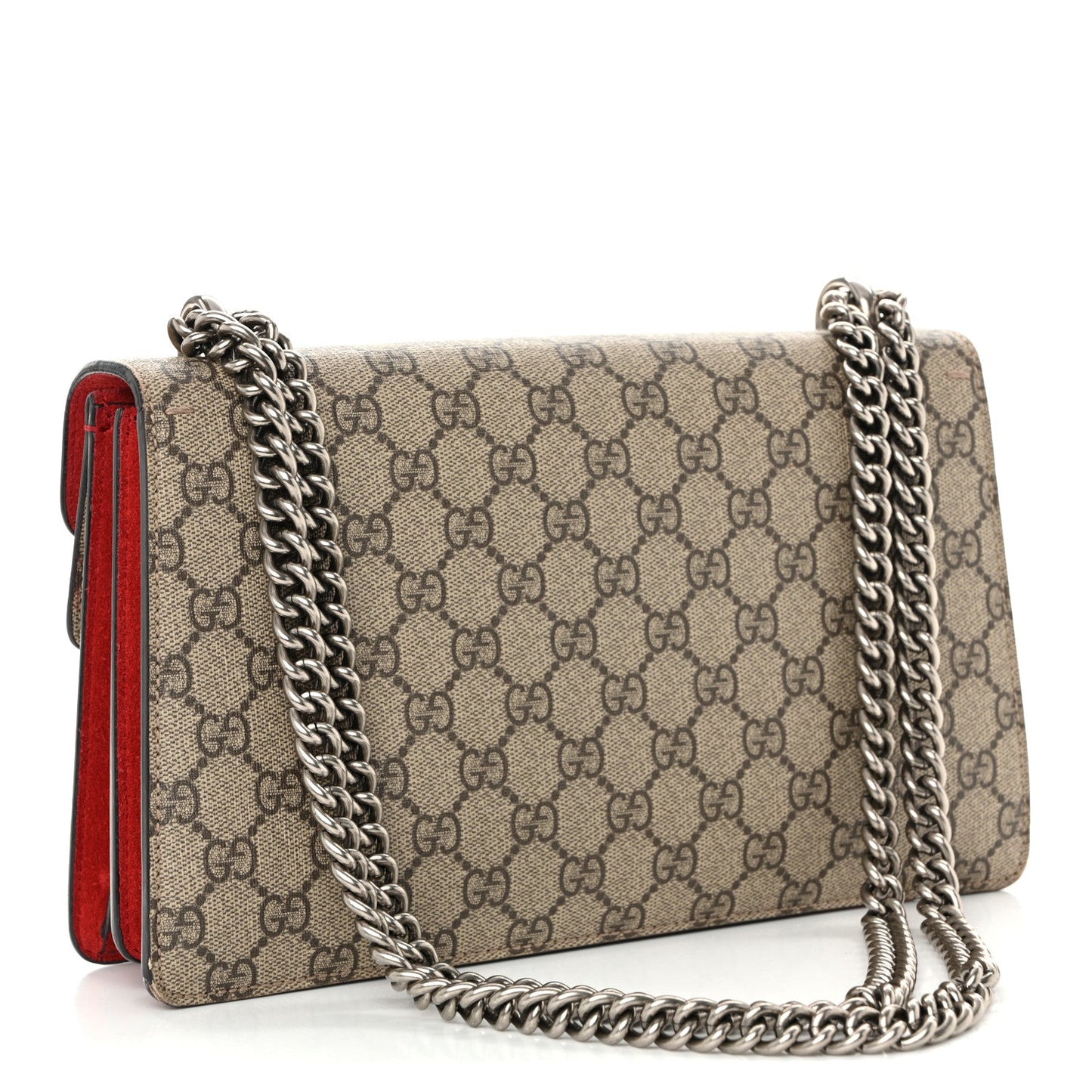 GG Supreme Monogram Small Dionysus Shoulder Bag Red