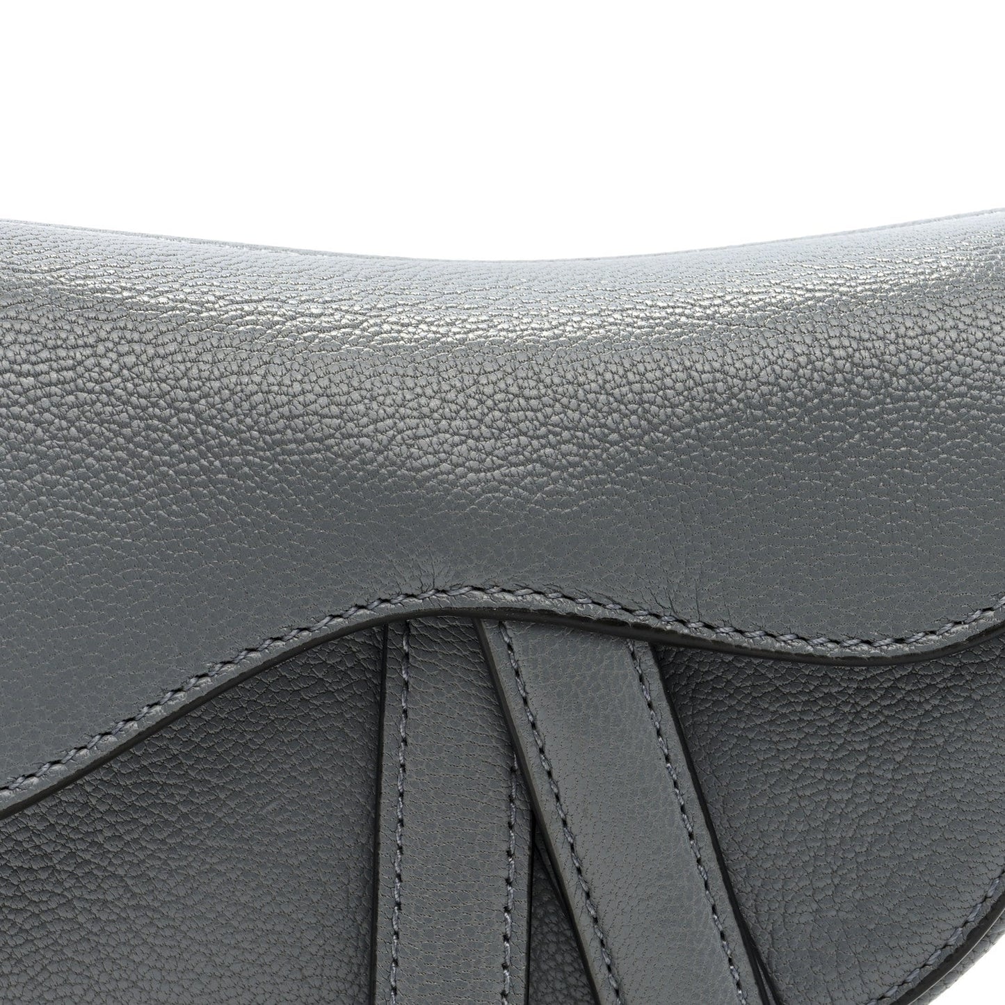 Goatskin Micro Saddle Bag  Cloud Blue