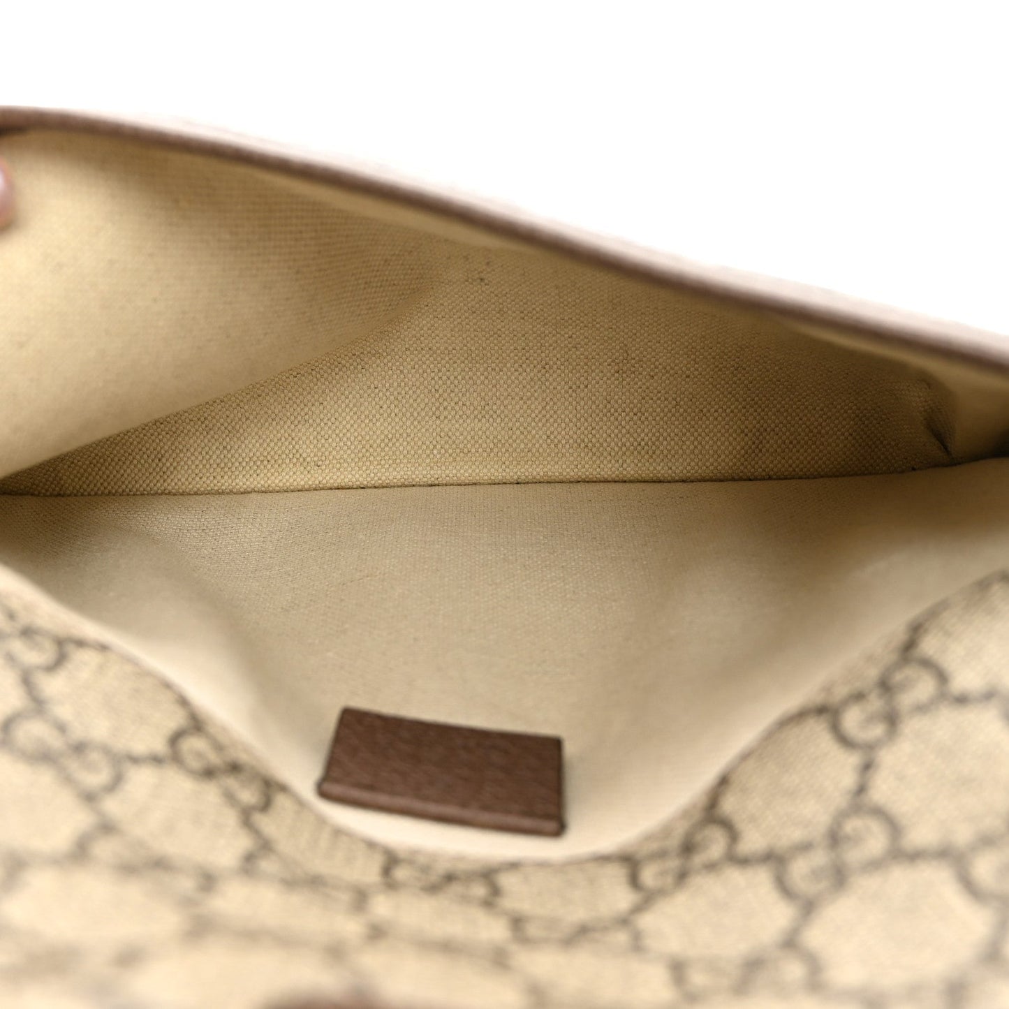GG Supreme Monogram Neo Vintage Web Belt Bag Brown