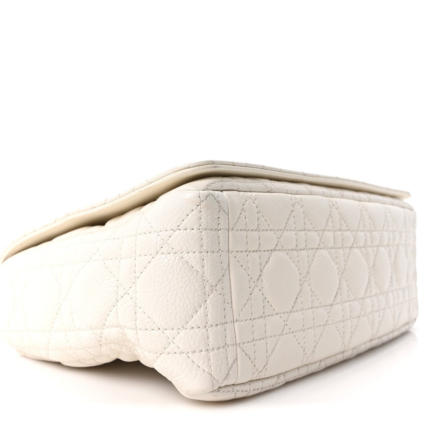 Grained Calfskin Cannage Large Caro Bag Latte