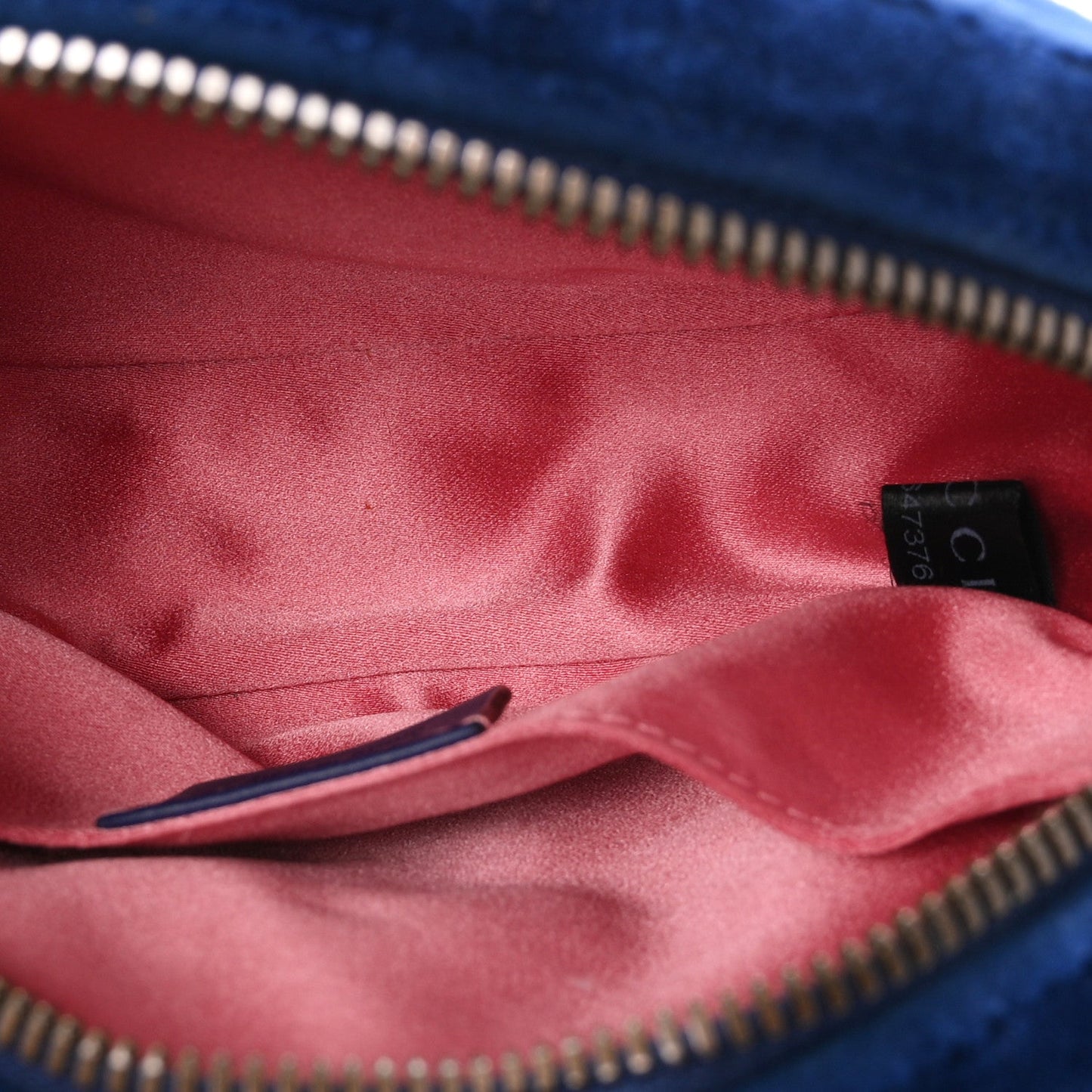 Velvet Matelasse GG Marmont Belt Bag 75 30 Cobalt Blue