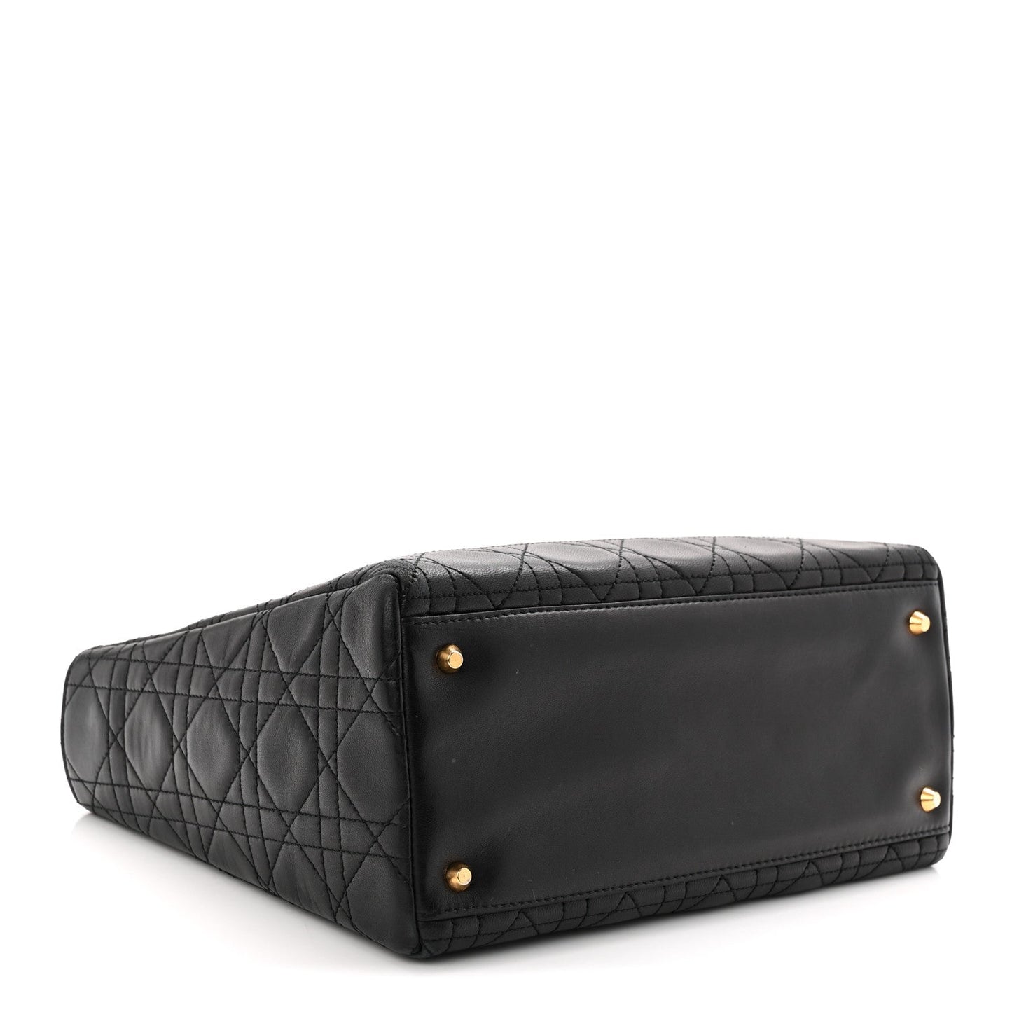 Lambskin Cannage Medium Lady Dior Black