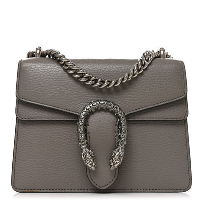 Calfskin Mini Dionysus Shoulder Bag Dusty Grey