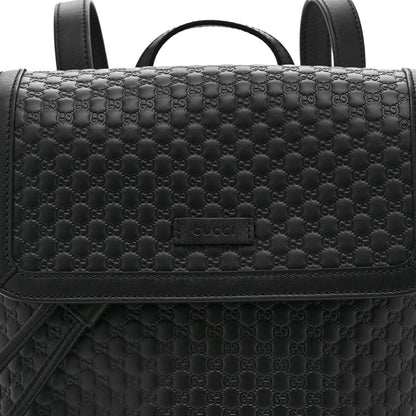 Microguccissima Drawstring Backpack Black