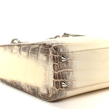 Niloticus Crocodile Himalaya Crystal Small Lady Dior White