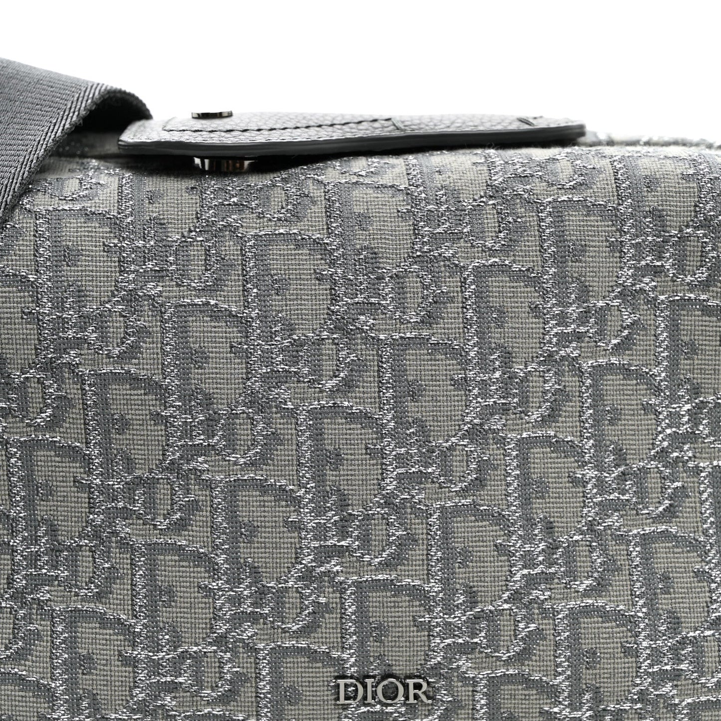 Oblique Jacquard Lingot 22 Bag Silver