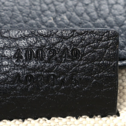 Pebbled Calfskin Small Dionysus Shoulder Bag Black