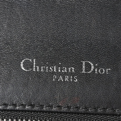 Patent Medium Diorama Flap Bag Black