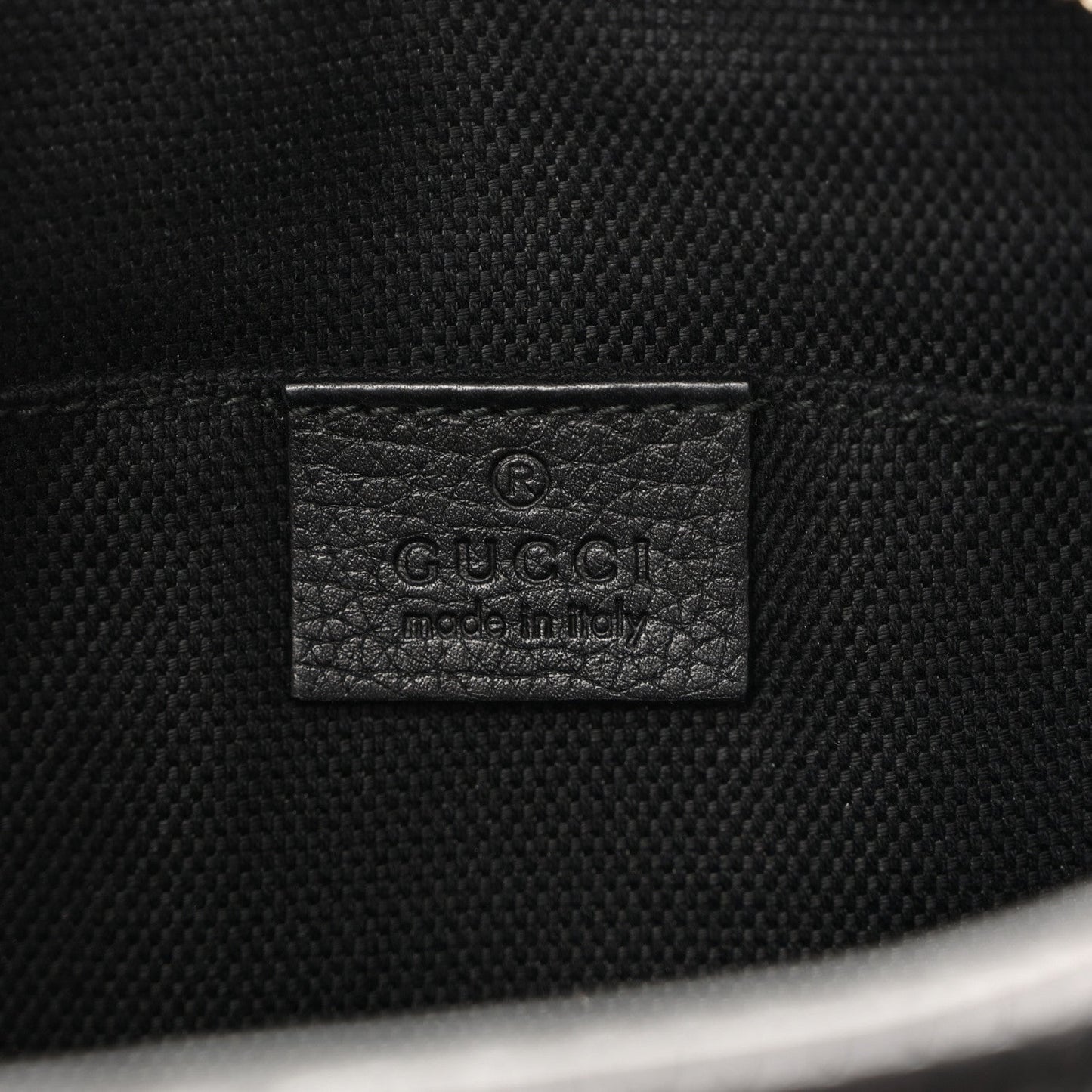 Snakeskin Small Soho Disco Bag Black