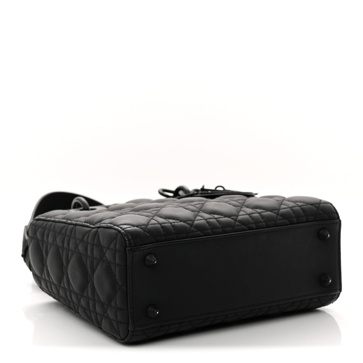 Ultra Matte Calfskin Cannage Small My ABCDior Lady Dior Black