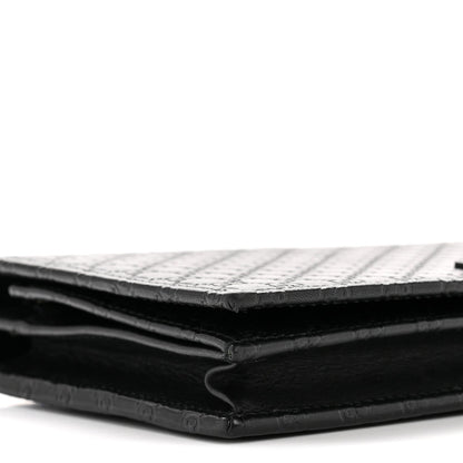 Microguccissima Crossbody Wallet Black