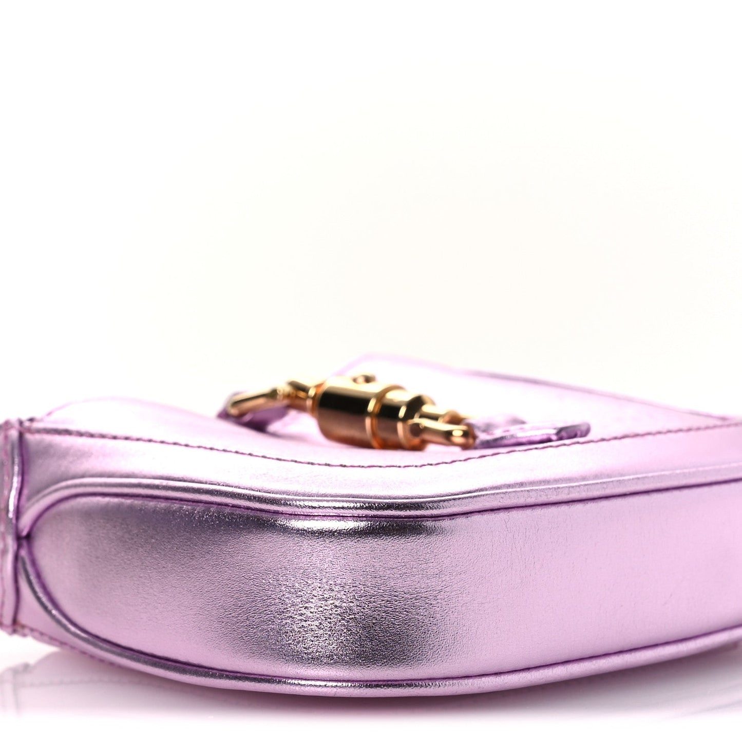 Laminated Nappa Nano Jackie 1961 Hobo Metallic Pink