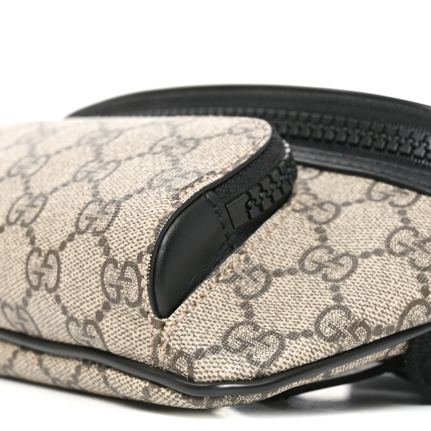 GG Supreme Monogram Belt Bag Black