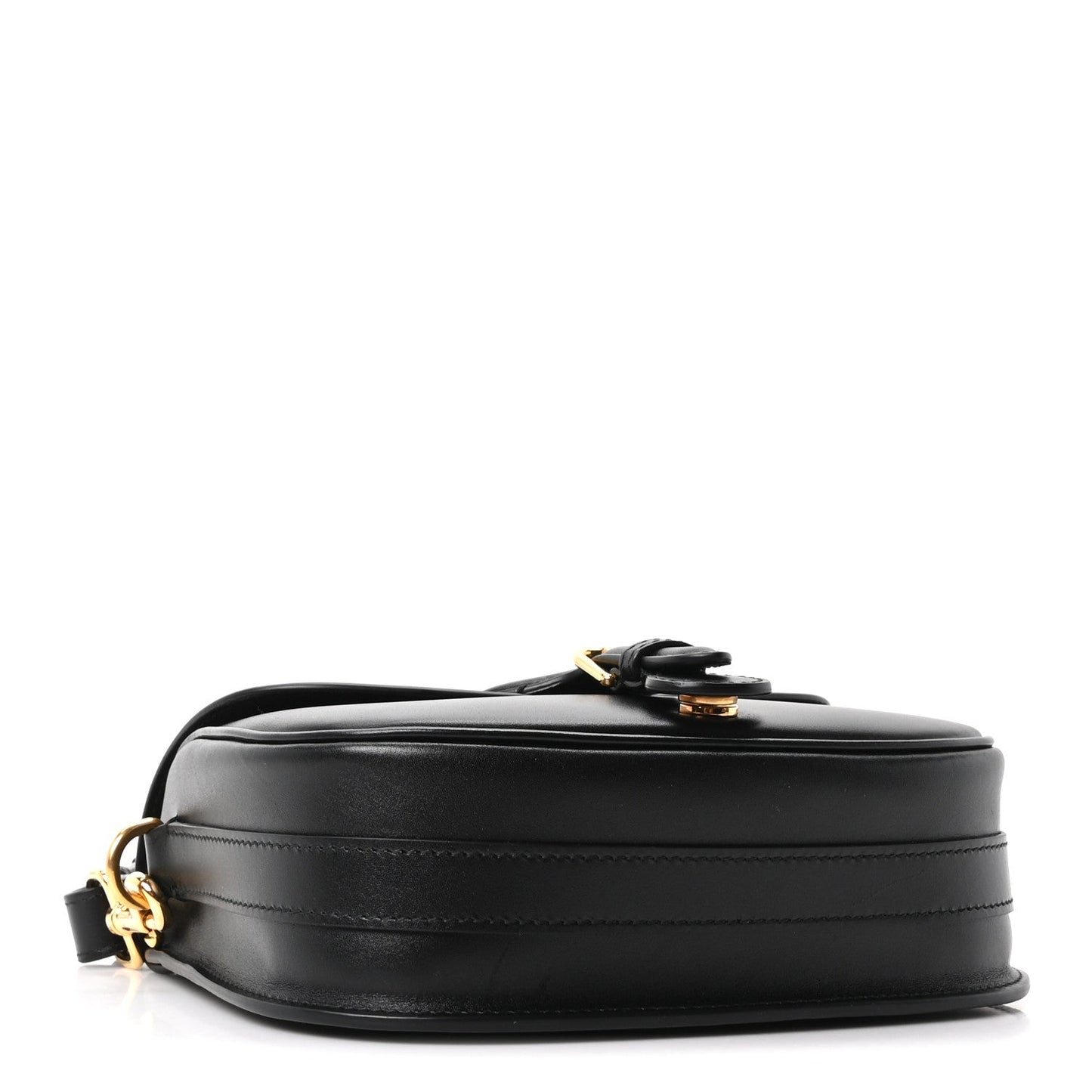 Box Calfskin Medium Bobby Flap Black