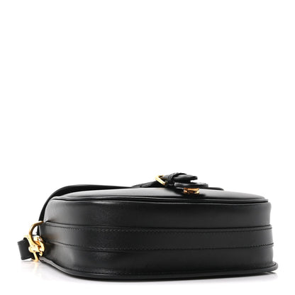 Box Calfskin Medium Bobby Flap Black