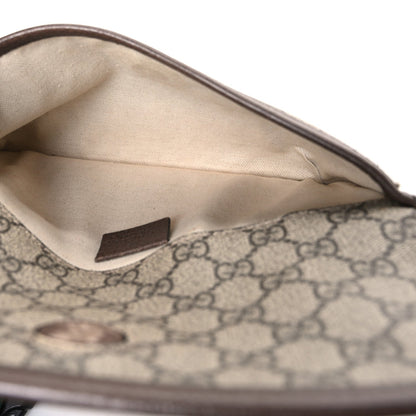 GG Supreme Monogram Neo Vintage Web Belt Bag Brown