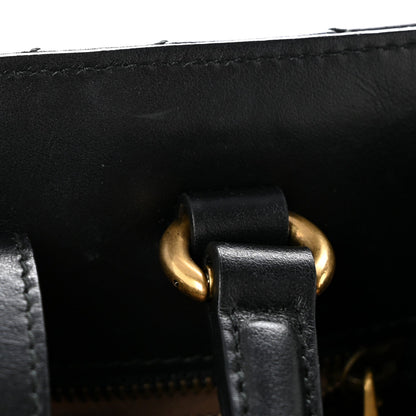 Calfskin Matelasse Small GG Marmont Tote Black