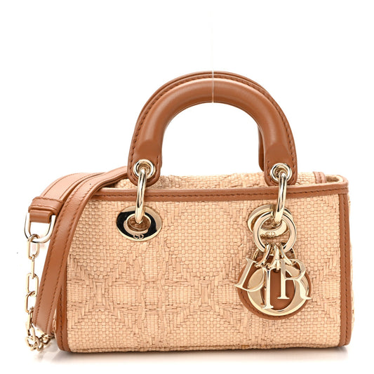 Raffia Micro Cannage Lady D-Joy Natural