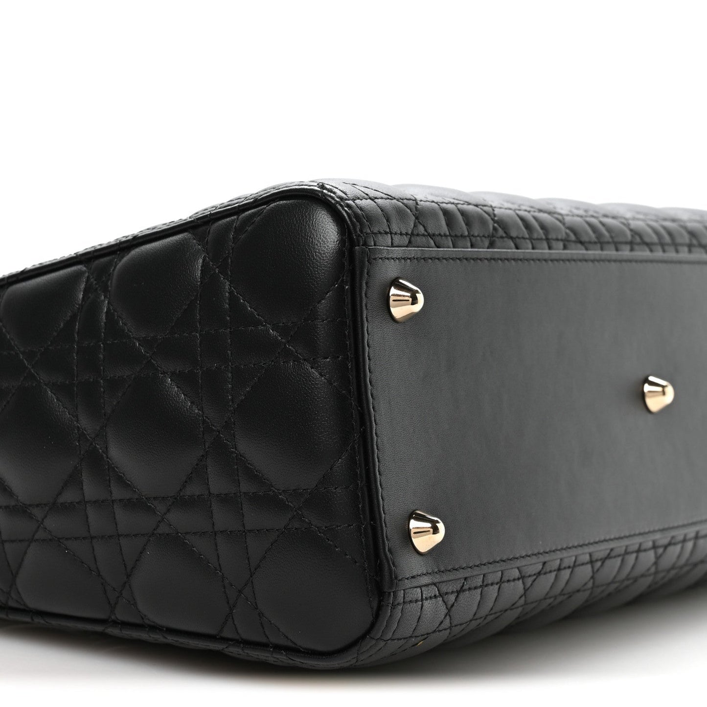 Lambskin Cannage Large Lady Dior Black