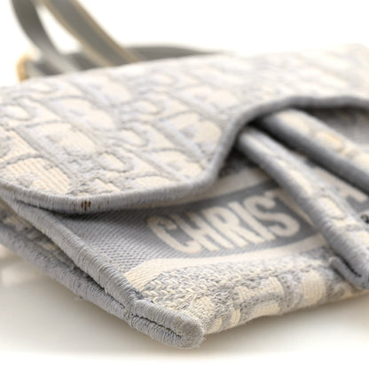 Oblique Slim Saddle Pouch Grey