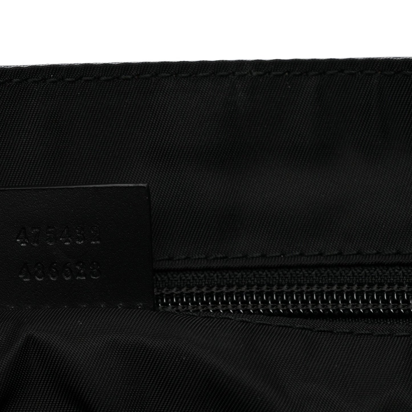 GG Supreme Monogram Web Flap Messenger Bag Black