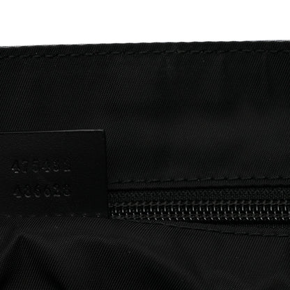 GG Supreme Monogram Web Flap Messenger Bag Black