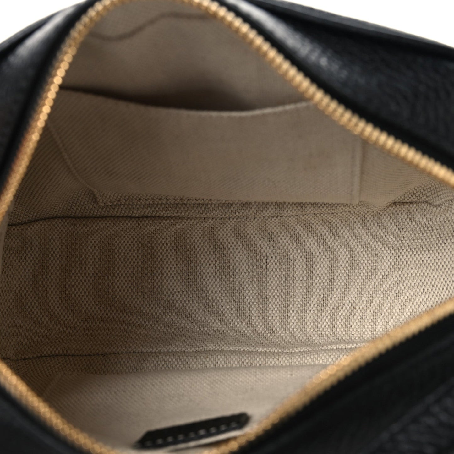 Pebbled Calfskin Small Soho Disco Bag Black