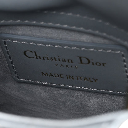 Lambskin Cannage Micro Lady Dior Cloud Blue