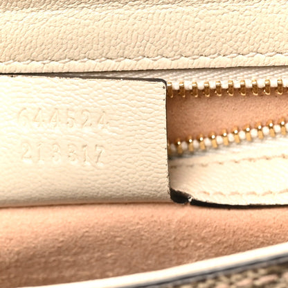 GG Supreme Monogram Calfskin Small Padlock Messenger Shoulder Bag Beige Mystic White Sun Oil