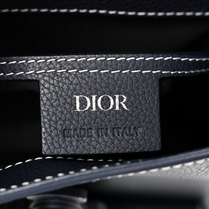 Grained Calfskin Mini Gallop Sling Bag Navy Blue