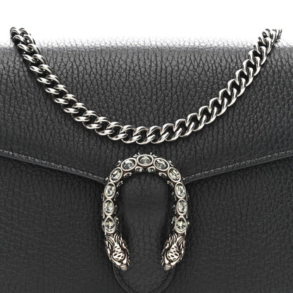 Calfskin Mini Dionysus Chain Wallet Black