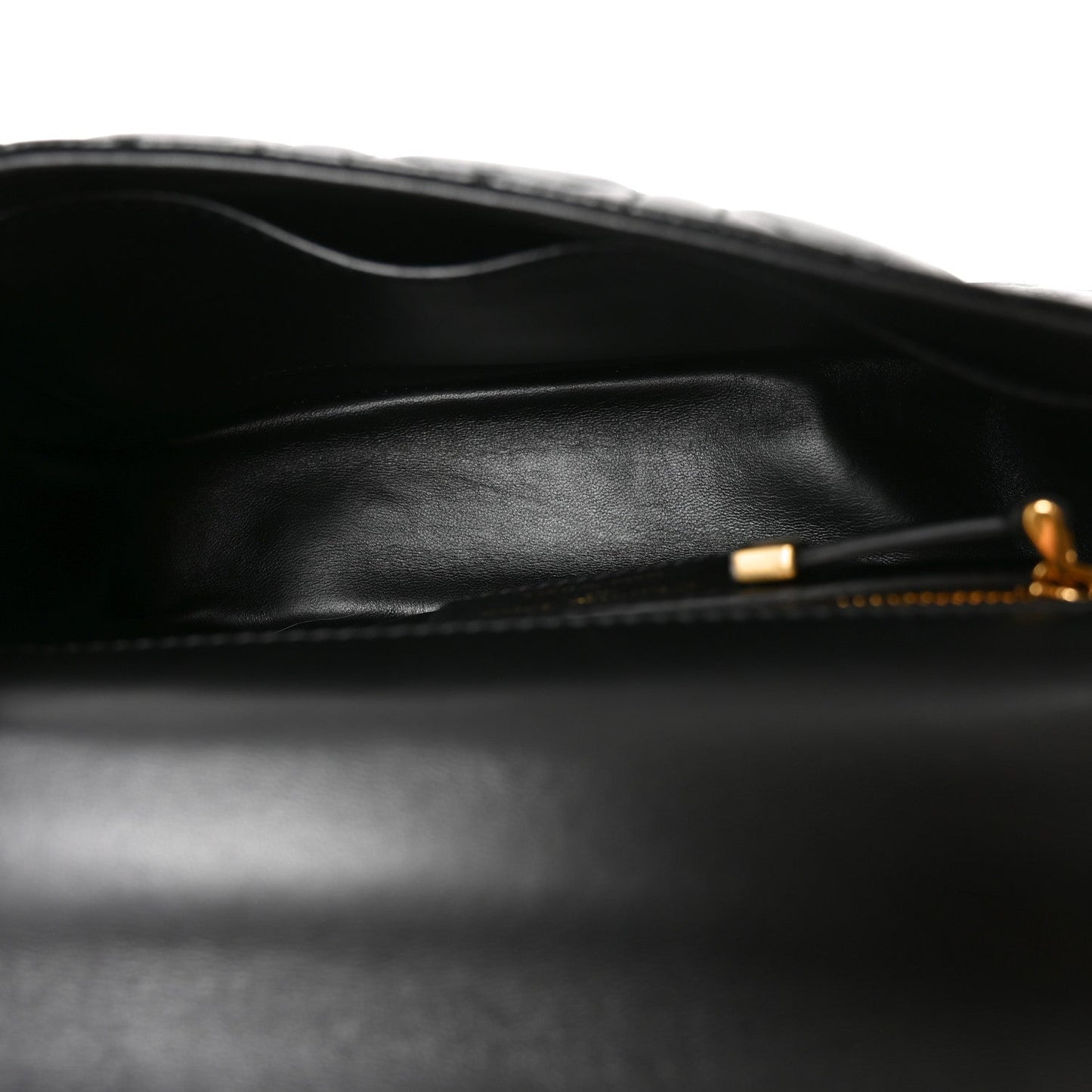 Calfskin Cannage Small Caro Bag Black