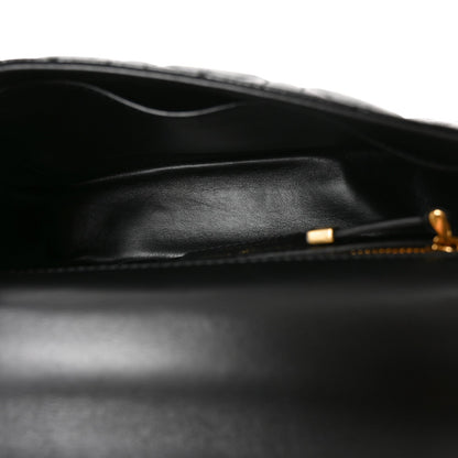 Calfskin Cannage Small Caro Bag Black