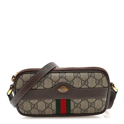 GG Supreme Monogram Web Mini Ophidia GG Bag Brown