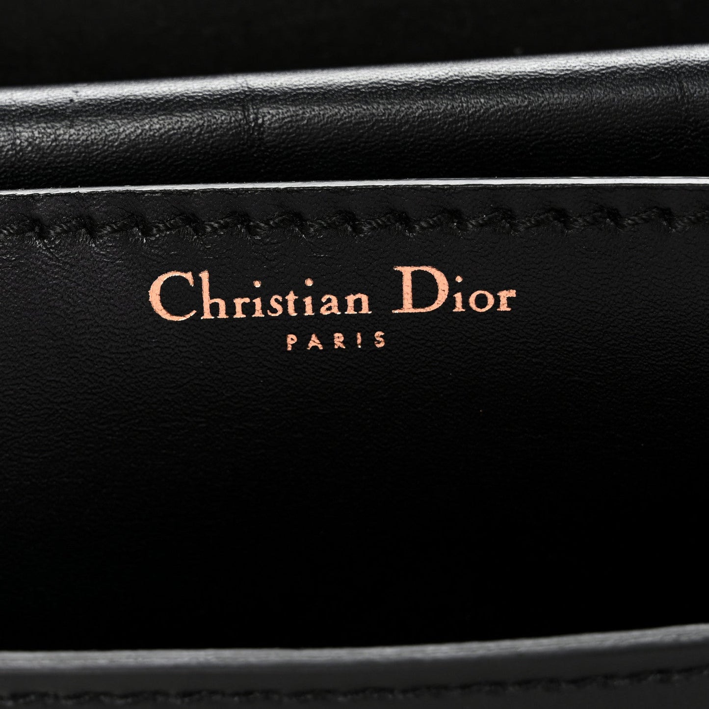 Calfskin J'Adior Chain Flap Bag Black