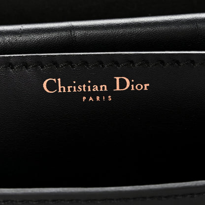 Calfskin J'Adior Chain Flap Bag Black