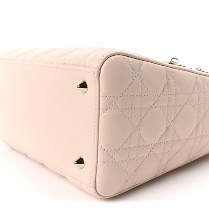 Lambskin Cannage Medium Lady Dior Light Pink