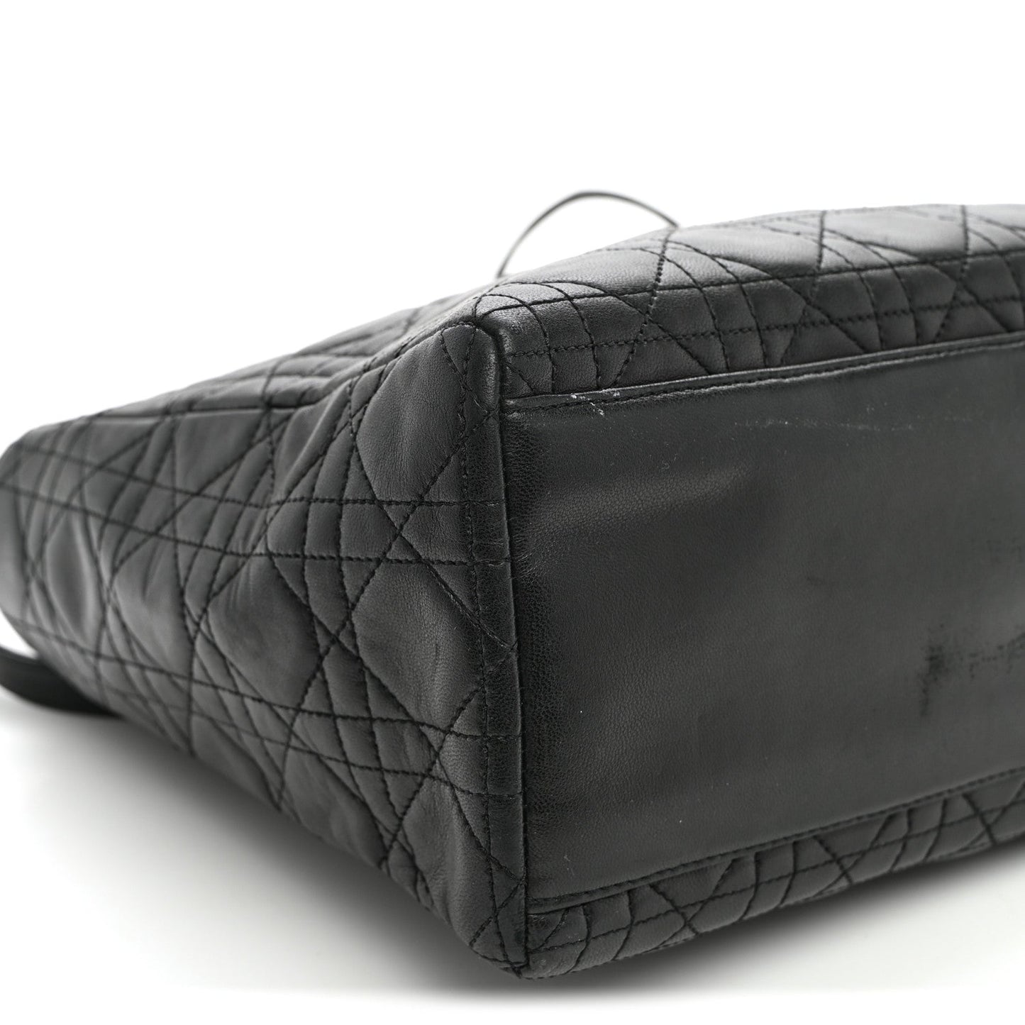 Lambskin Cannage Medium Lady Dior Black