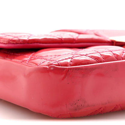Patent Cannage Miss Dior Promenade Pouch Fuchsia