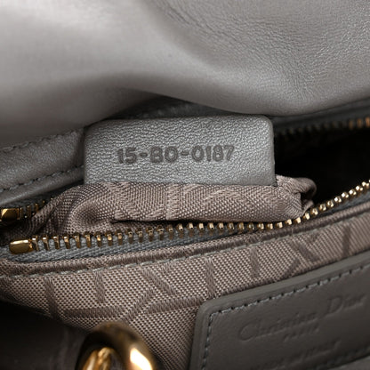 Lambskin Cannage Mini Lady Dior Gray Opaline Gray Opaline