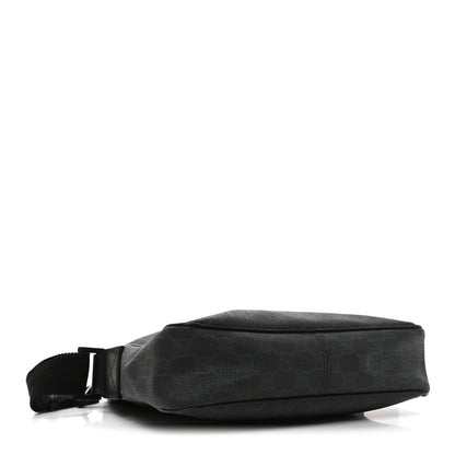 GG Supreme Monogram Messenger Bag Black Grey