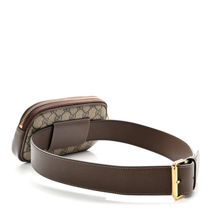 GG Supreme Monogram Ophidia Belted iPhone Case 85 34 Dark Brown