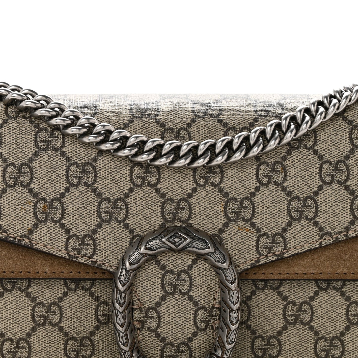 GG Supreme Monogram Small Dionysus Shoulder Bag Taupe