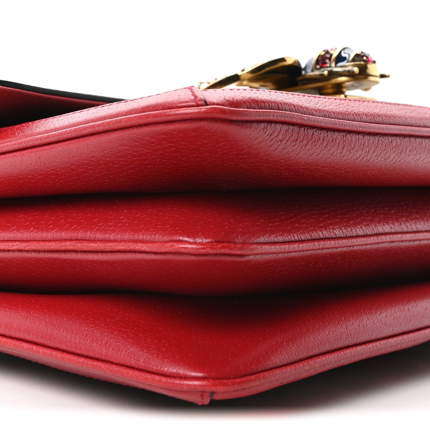 GG Supreme Monogram Medium Queen Margaret Shoulder Bag Red