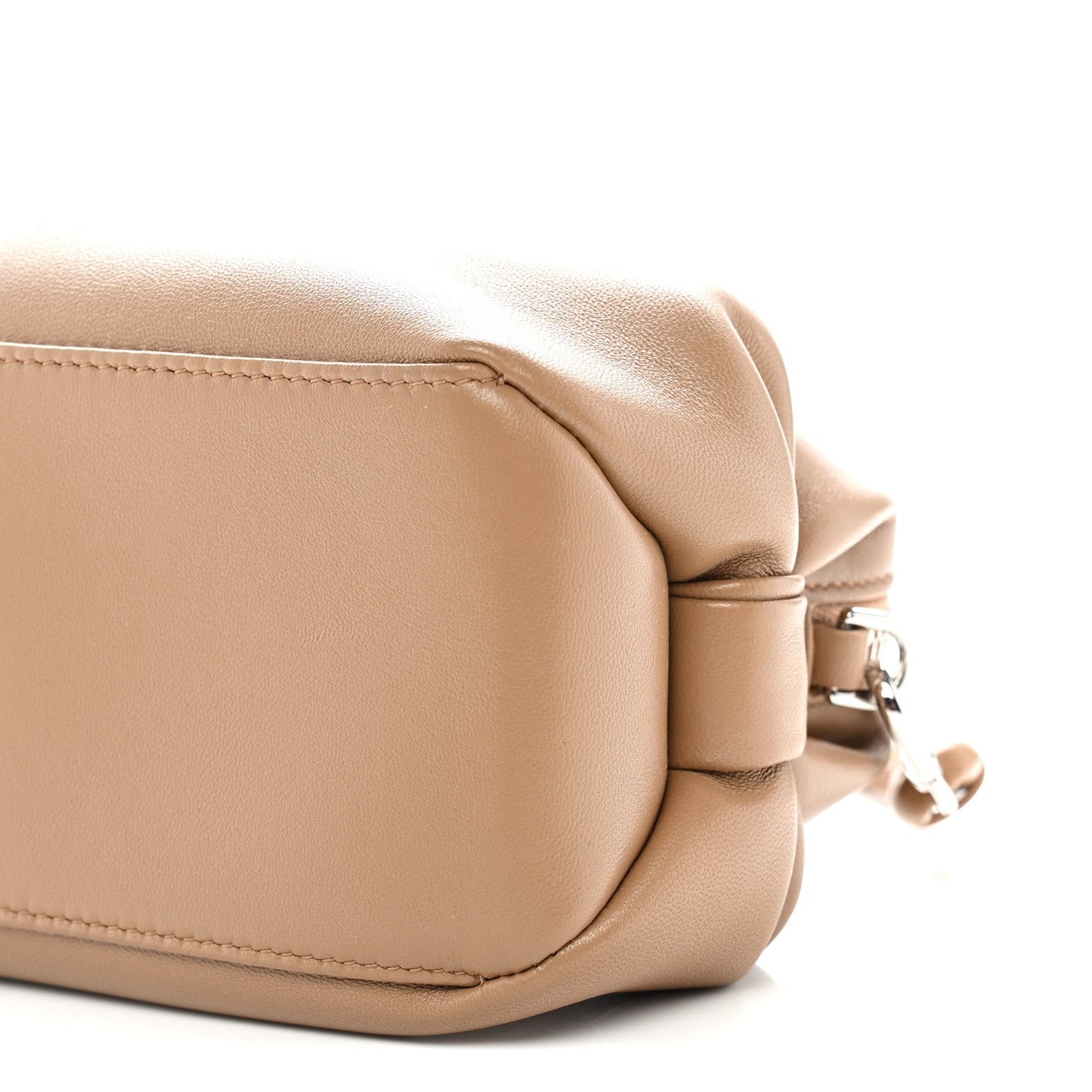 Supple Lambskin Bow Pouch Camel