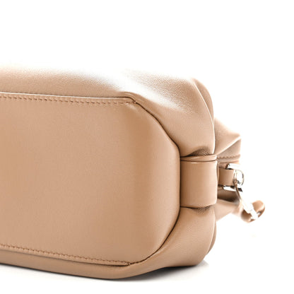 Supple Lambskin Bow Pouch Camel