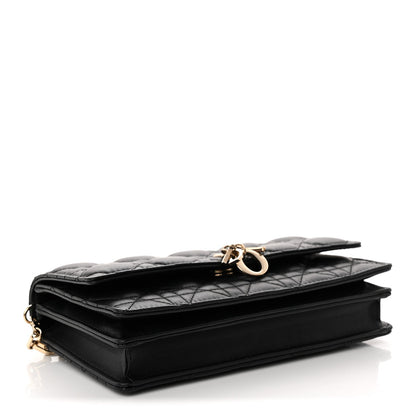 Lambskin Cannage Mini My Dior Bag Black