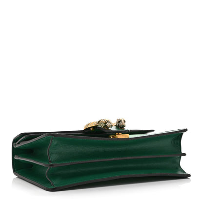 Azalea Calfskin Enamel Small Dionysus Shoulder Bag New Shamarock Emerald Off White